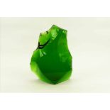 BACCARAT 'SCULPTURE', of Shard form of emerald colouring, 31cm H x 23cm.