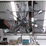 SPUTNIK STYLE PENDANT LIGHT, 1950's Italian style, 50cm diam.