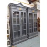 CABINETS, a pair, English country house style design,