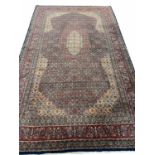 FINE PERSIAN TABRIZ MAHI DESIGN CARPET, 350cm x 208cm.