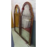 JULIAN CHICHESTER QUEEN ANNE MIRRORS, a pair, 161cm x 71cm.