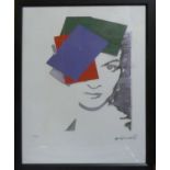 ANDY WARHOL 'Prince', lithograph, from Leo Castelli gallery, stamped on reverse, edited by G. Israel