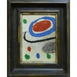 JOAN MIRO 'Abstract', lithograph, ref: Maeght, 22cm x 17cm, framed and glazed.