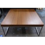 LOW TABLE, contemporary Danish style, 92cm x 92cm x 40cm. (slight faults)
