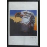 ANDY WARHOL 'Bald Eagle', lithograph, from Leo Castelli gallery, stamped on reverse, edited by G.