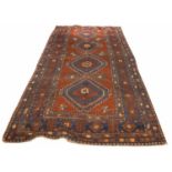 ANTIQUE CAUCASIAN KELLEH, 350cm x 160cm.