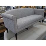 AARK SOFA, light grey upholstered, 73cm x 85cm H x 175cm.