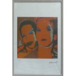 ANDY WARHOL 'Ladies and Gents', lithograph, from Leo Castelli gallery, stamped on reverse, edited by