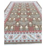 FINE BAKSHAISH DESIGN SOUMAK CARPET, 360cm x 245cm.