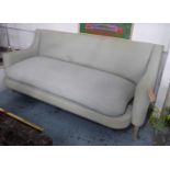 JUSTIN VAN BREDA SOFA, white fabric finish, 217cm W approx. (with faults)