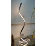 HELIX FLOOR LAMP, polished metal finish, 121cm H.