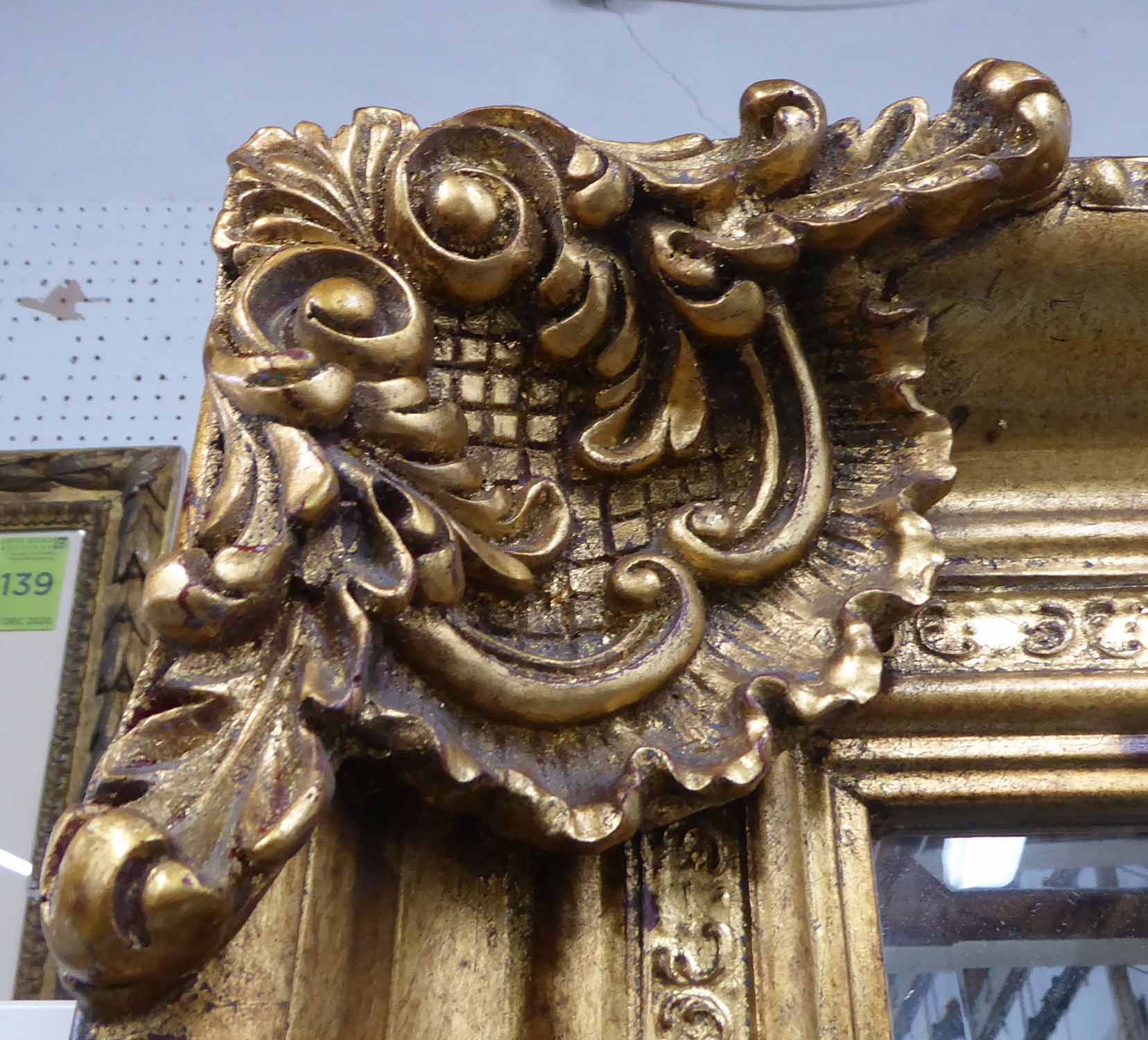 MIRROR, Continental style gilt frame, 120cm x 207cm approx. - Image 3 of 3