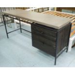 DESK, contemporary design concrete top with two drawers, 161cm x 50cm x 76cm.