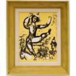 MARC CHAGALL 'The Circus', 1960, lithograph, printed by Mourlot, ref: Cramer 43, 30cm x 25cm, framed