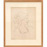 HENRI MATISSE 'Collotype O17', edition: 950, printed by Fabiani, 34cm x 22cm, framed and glazed.