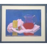 VALERI MASYUKOV (Russian b.1947), 'Still Life with Jar', 1990?s, gouache on paper, 31cm x 40cm,