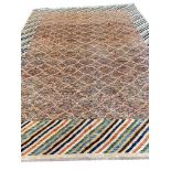 CONTEMPORARY CARPET, 345cm x 265cm, polychrome field, hand knotted wool.