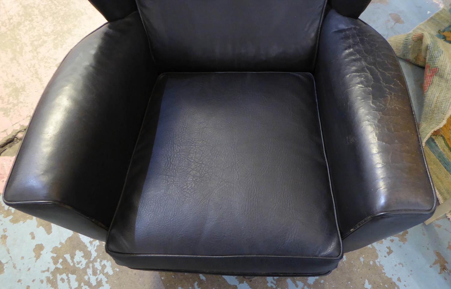 ATTRIBUTED TO HOWARD KEITH ARMCHAIR, swivel base, vintage 1960's English, 78cm W. (slight faults) - Image 2 of 2