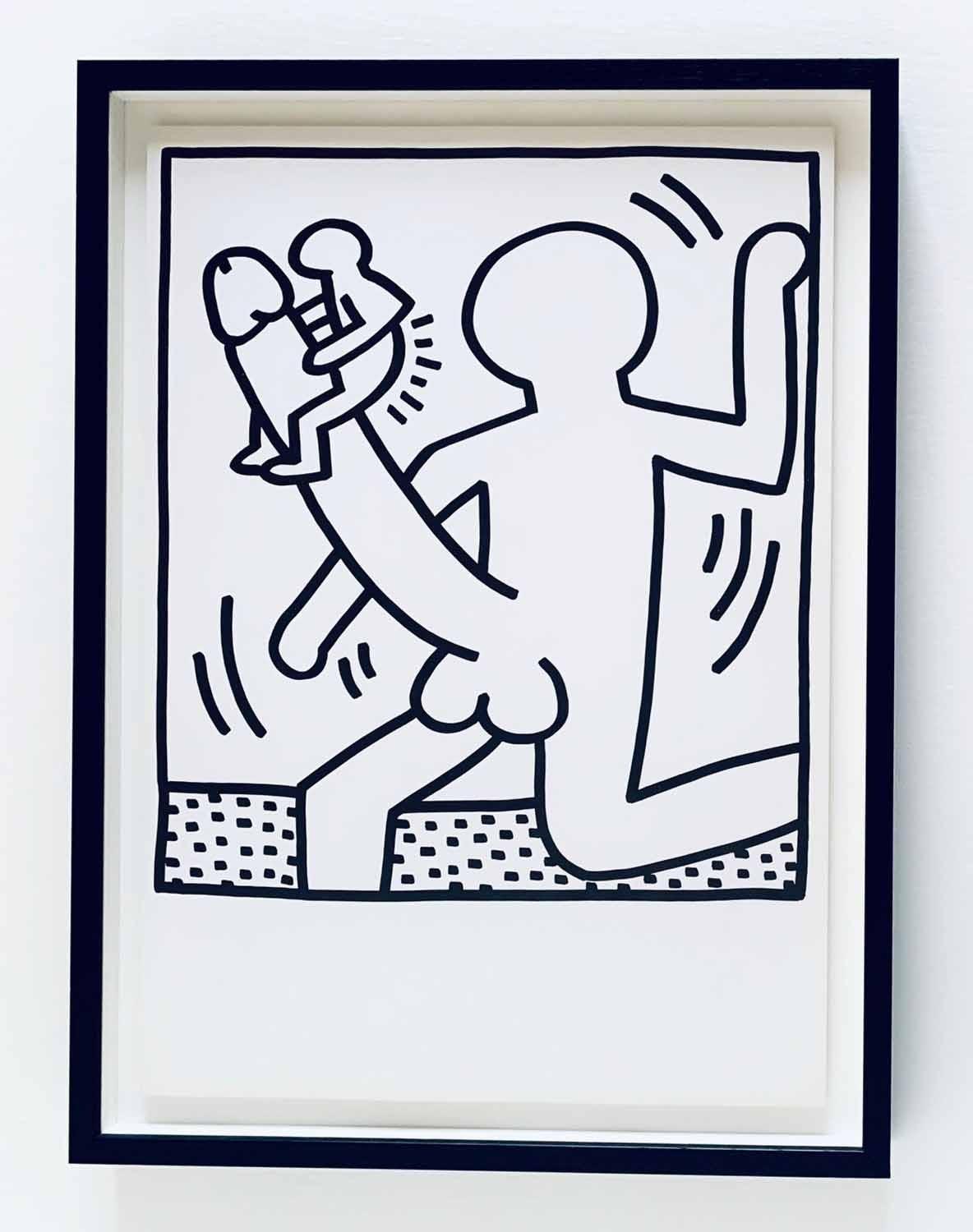 KEITH HARING Untitled, 1983, lithograph, published by Lucia Amelio Gallery Naples, limited edition