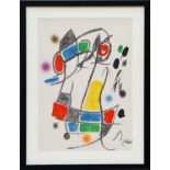 JOAN MIRO, Maravillas suite, lithograph in colours, Untitled, 1975, printed by Mourlot, 50cm x 35cm,