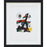 JOAN MIRO, lithograph 1980, suite Melodie Acide, edition 1500, 32cm x 25cm, framed and glazed.