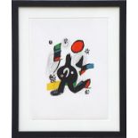 JOAN MIRO, lithograph 1980, suite Melodie Acide, edition 1500, 32cm x 25cm, framed and glazed.