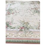 FINE NEEDLEPOINT SAVONNERIE DESIGN CARPET, 420cm x 300cm.