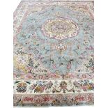 FINE PART SILK TABRIZ DESIGN CARPET, 305cm x 244cm.