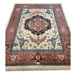 FINE SERAPI DESIGN CARPET, 310cm x 252cm.