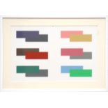 JOSEF ALBERS, silkscreen Abstract, suite Interaction of colours, 33cm x 53cm, framed and glazed.