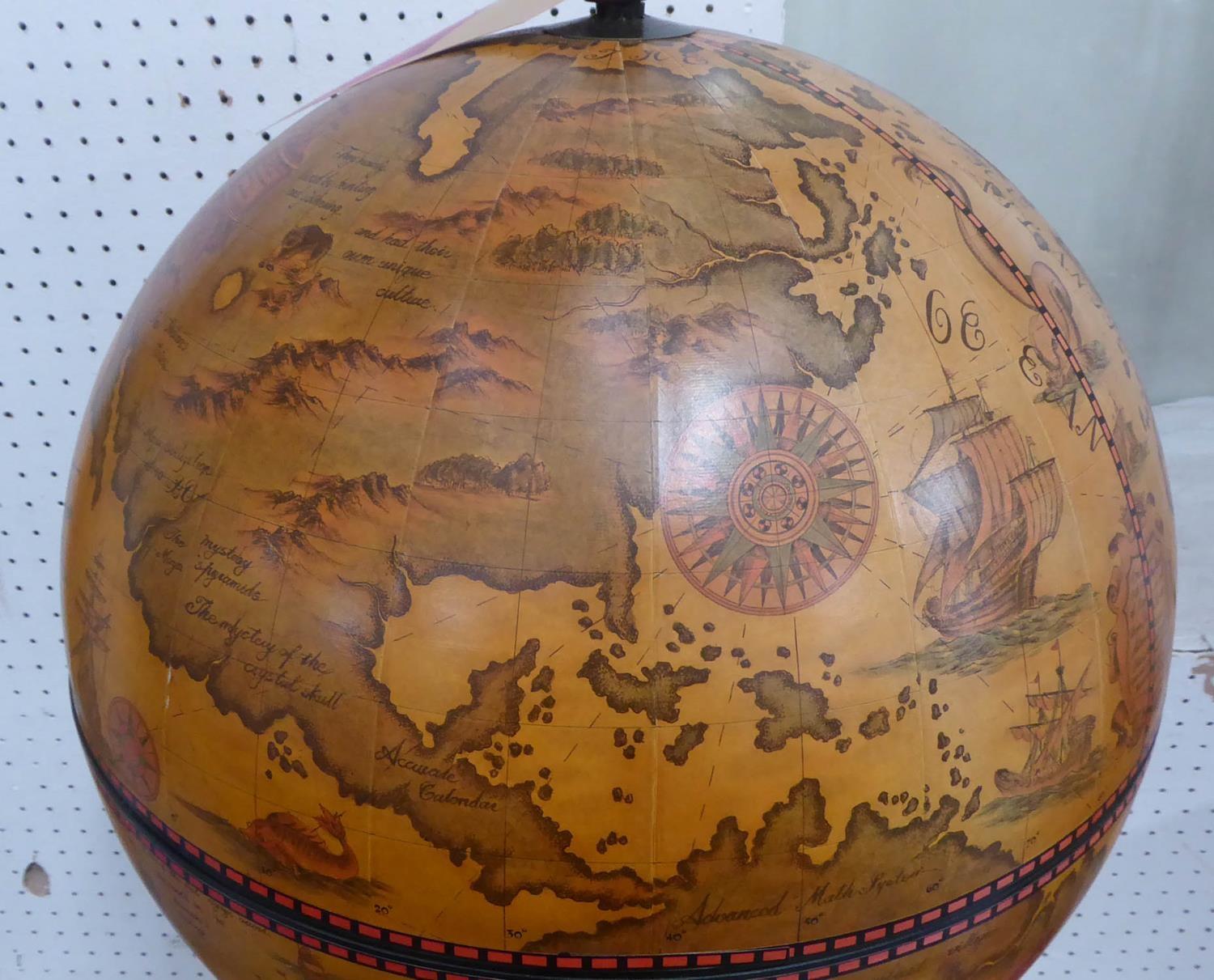 TERRESTRIAL GLOBE COCKTAIL CABINET, 85cm H. - Image 2 of 5