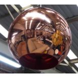 TOM DIXON COPPER SHADE LIGHT, 75cm drop approx.