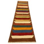 PAUL SMITH INSPIRED KILIM RUNNER, 300cm x 85cm, hand woven.