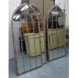 GARDEN WALL MIRRORS, a set of three. (3)