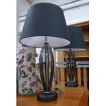 DONGIA ONDOSO MURANO GLASS TABLE LAMPS, a pair, 81cm H at tallest , shade 46 diam.