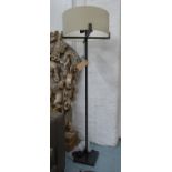 PORTA ROMANA CROSS BRACED FLOOR LAMP, with shade, 165cm H x 41cm Diam.