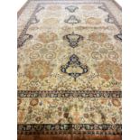 FINE MOHTASHAN DESIGN CARPET, 435cm x 305cm.