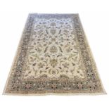 FINE SULTANABAD CARPET, 245cm x 157cm, all over palmette and vine design, on an ivory field,