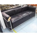 AFTER LE CORBUSIER LC3 STYLE SOFA, 180cm W approx.