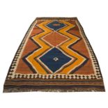 ANTIQUE QASHQAI KILIM, circa 1930, 260cm x 180cm.