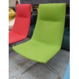 ARPER CATIFA 70 LOUNGE CHAIR, by Alberto Lievore, Jeannette Altherr and Manuel Molina, green finish,