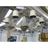 BELLA FIGURA VILLARI CHANDELIER, 67cm drop minus chain and rose. (slight faults)