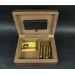 DUNHILL HUMIDOR, 29cm x 23cm.