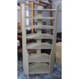 OKA LIBRARY BOOKSHELVES, in a painted finish, 96cm W x 199cm H.