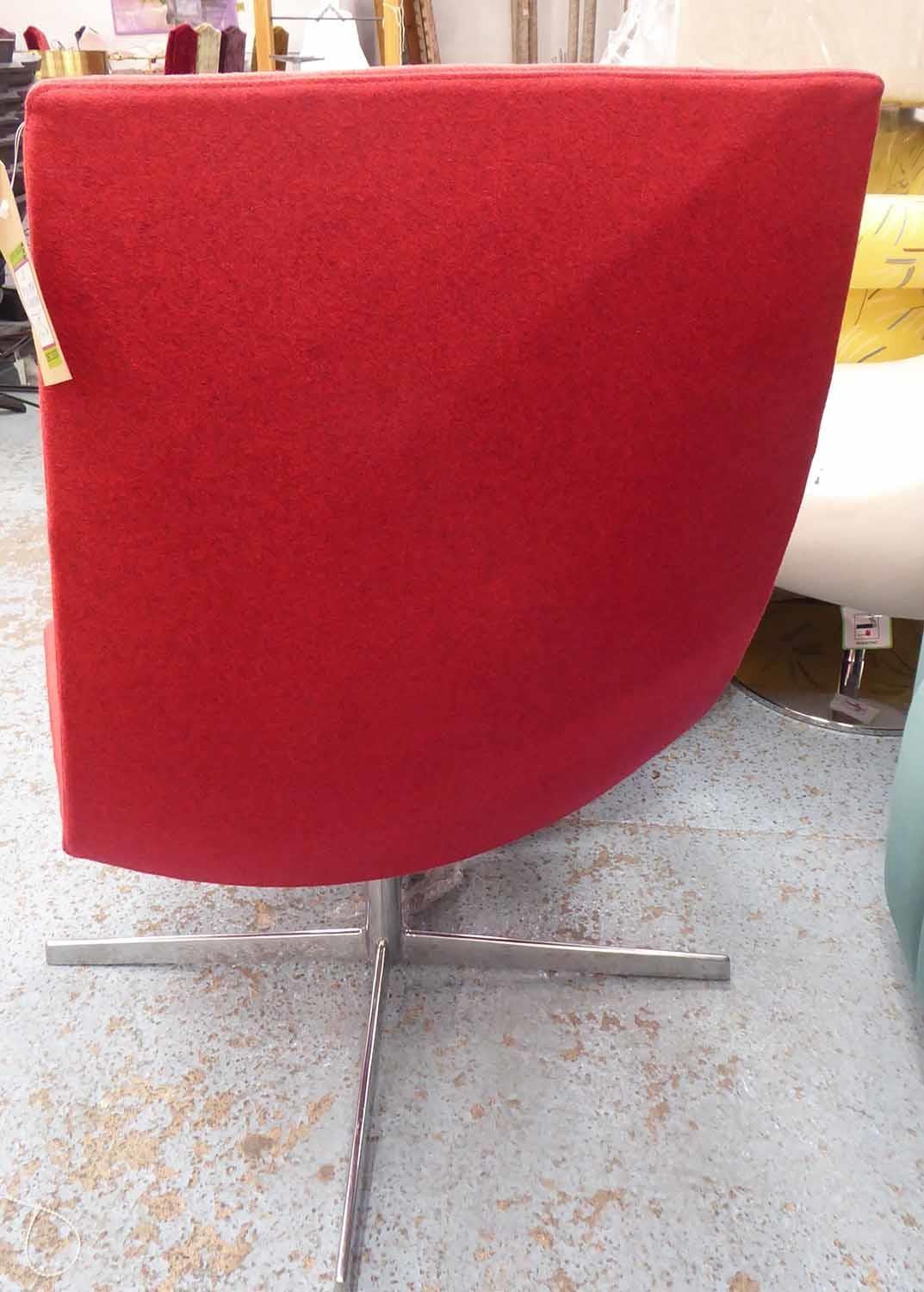 ARPER CATIFA 70 LOUNGE CHAIR, by Alberto Lievore, Jeannette Altherr and Manuel Molina, red finish, - Image 3 of 3