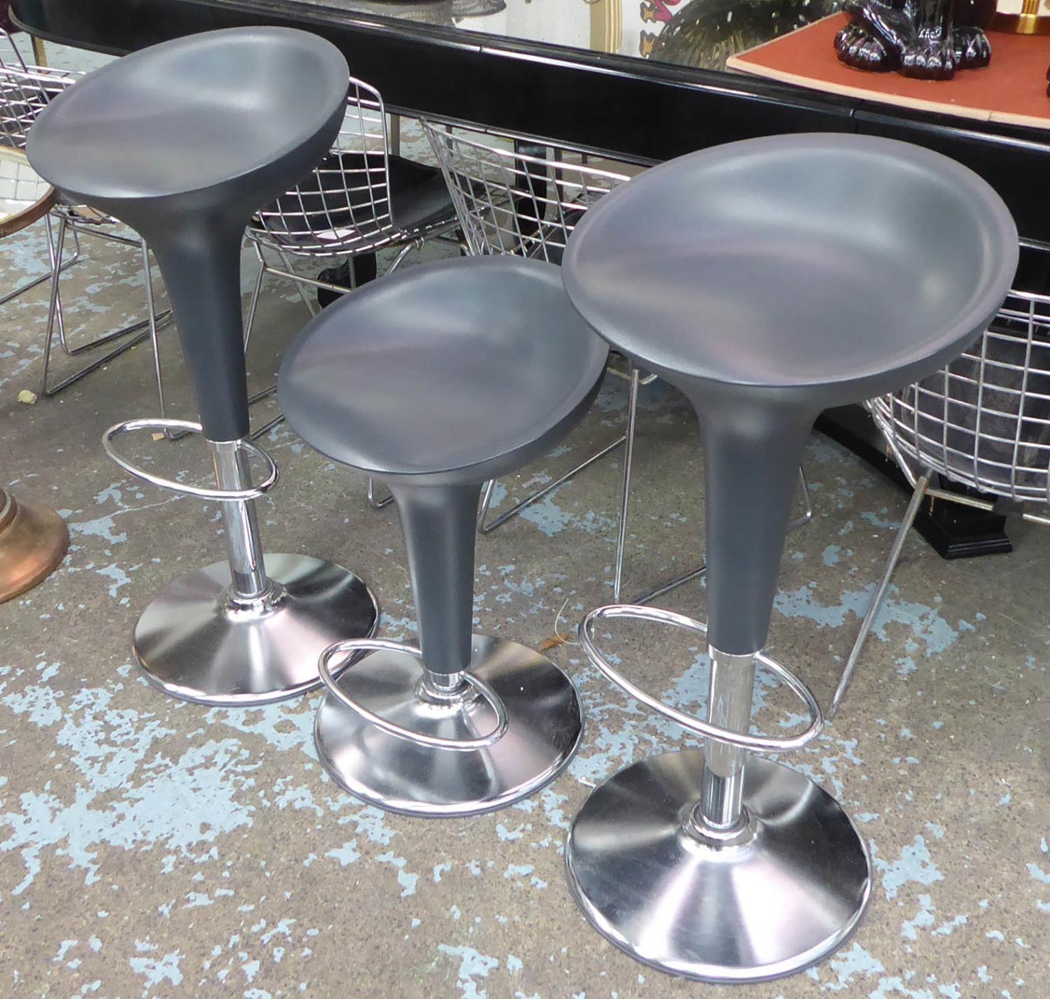 MAGIS BOMBO BAR STOOLS, a set of four, by Stefano Giovannoni, 85cm at highest. (4)