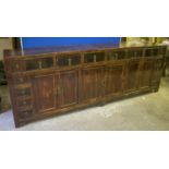 SIDEBOARD, Chinese lacquer with sixteen drawers and six doors, 95cm H x 272cm W x 51cm D.