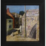20TH CENTURY SCHOOL, 'A quiet spot, mousehole 68', oil on board, inscribed verso framed.
