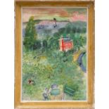 RAOUL DUFY 'Normandie', lithograph, signed in plate, 80cm x 55cm, framed and glazed. (Subject to ARR