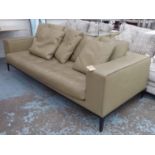 B&B ITALIA SIMPLICE SOFA, by Antonio Citterio, 240cm W (slight faults, wear to leather).